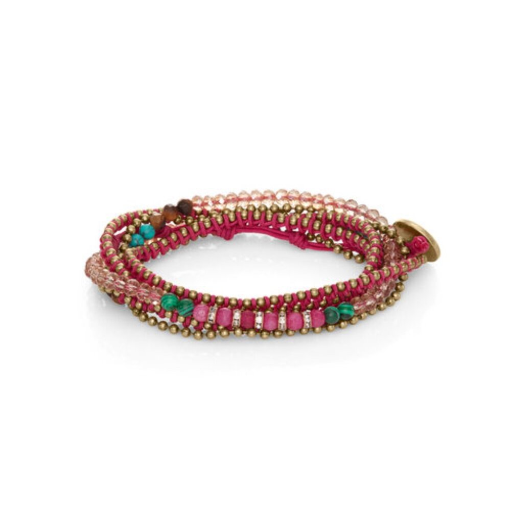 Delicate Bead + Chain Malachite